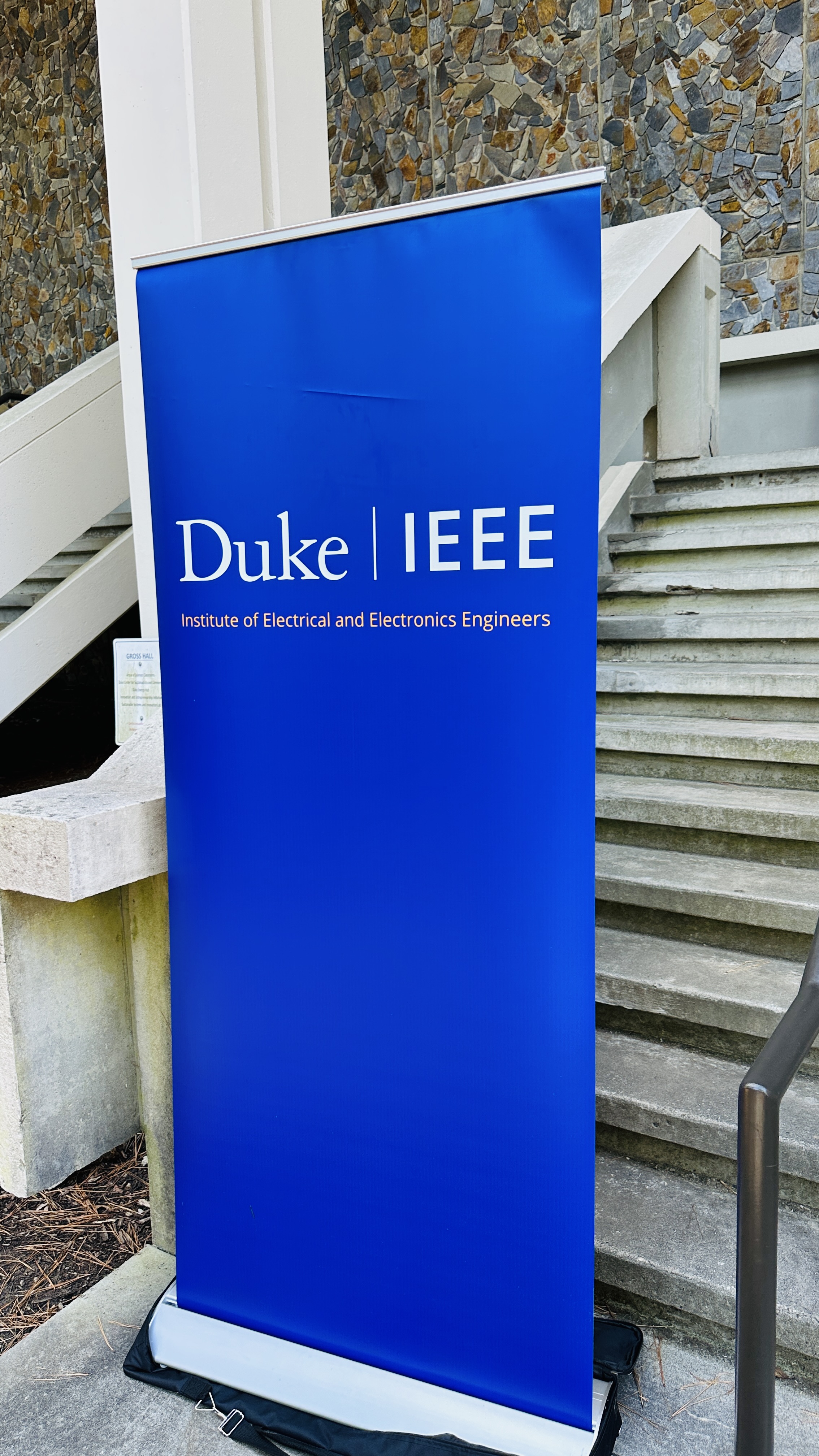 The Duke | IEEE banner greeting attendees at the entrance